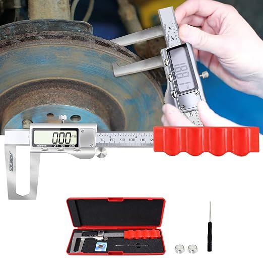 GODESON Disc Brake Rotor Micrometer, Digital Caliper Measuring Tool
