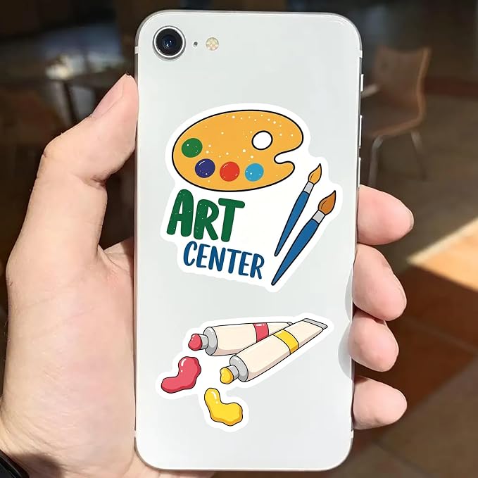 50 Pcs Cute Art Painting Supply Stickers