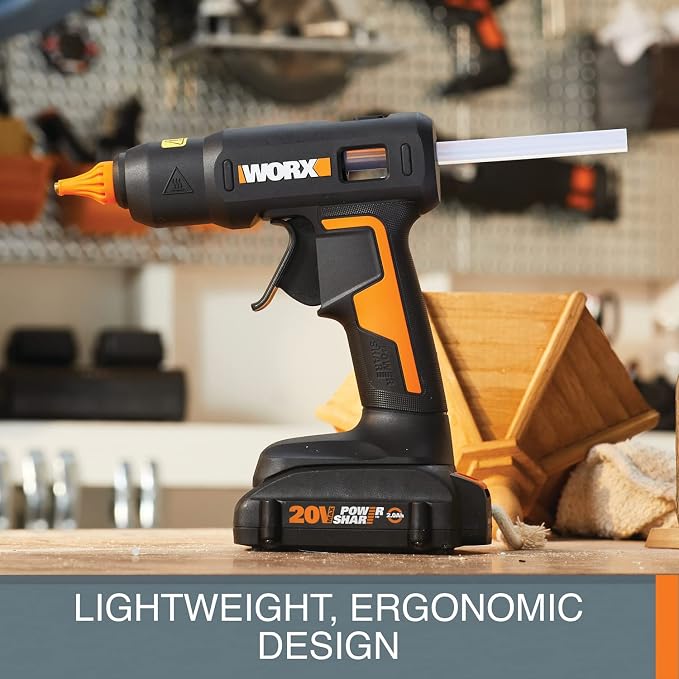Worx 20V Power Share Full-Size Hot Glue Gun WX045L.9-