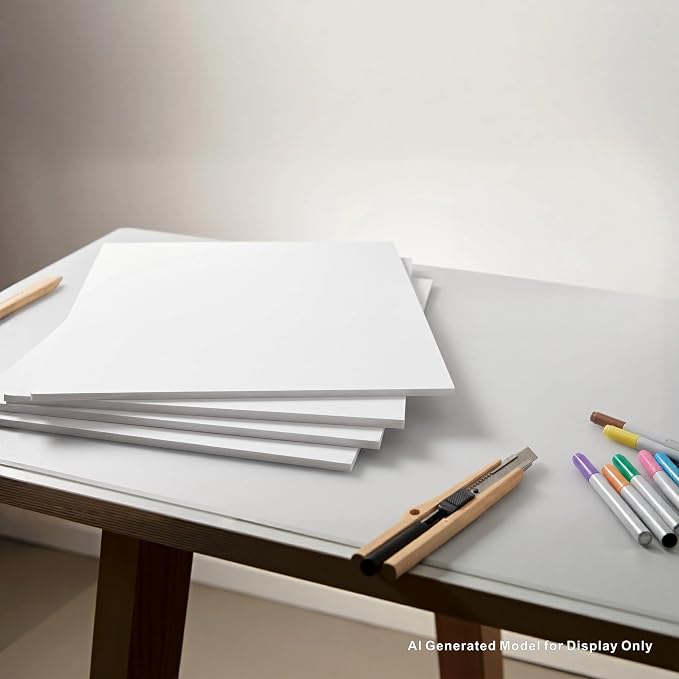 Foam Board 16 x 20 in, ZXUNLIEH 12 Pack White Poster Board, 3/16 in Thick |