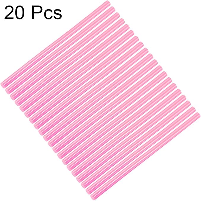 uxcell 20pcs Hot Glue Sticks for Glue Gun 7/16-inch x 10-inch Mini Hot Melt
