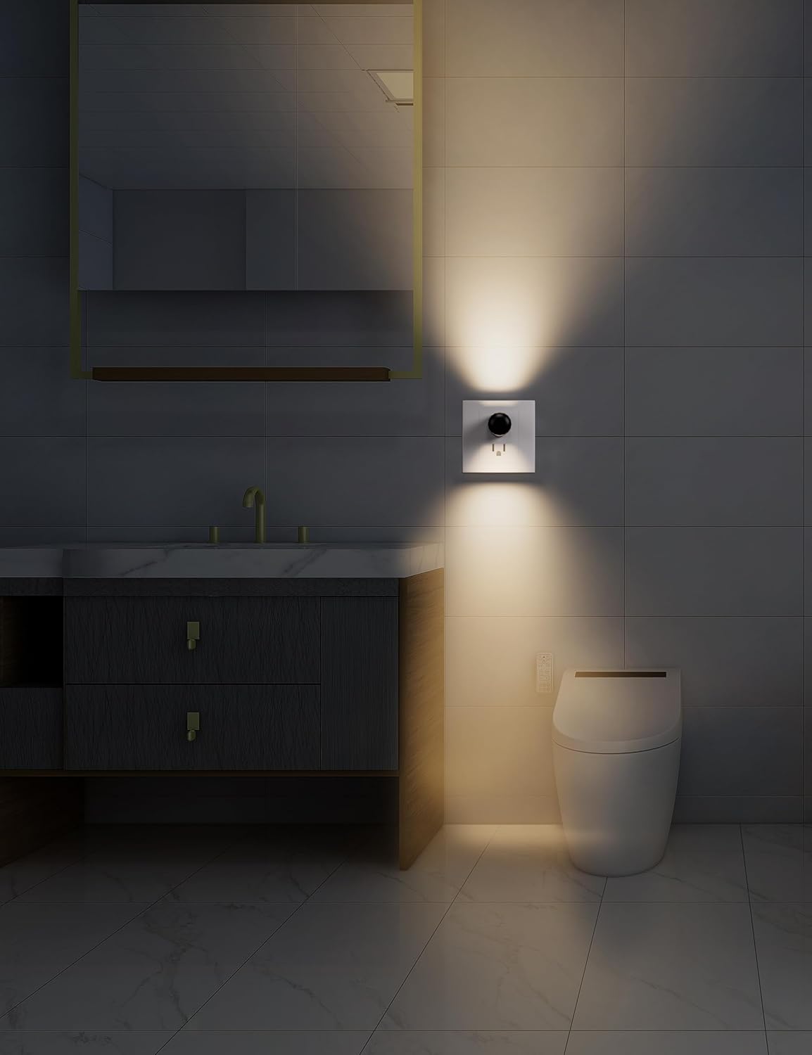 Plug-in LED Night Lights,Dusk to Dawn Sensor,2700K,Bedroom, Hallway, Bedroom,Kitchen, Stairways, Non-Dimmable,6 Pack