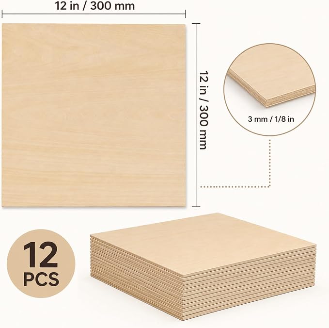 3mm Basswood Sheets 1/8 Inch
