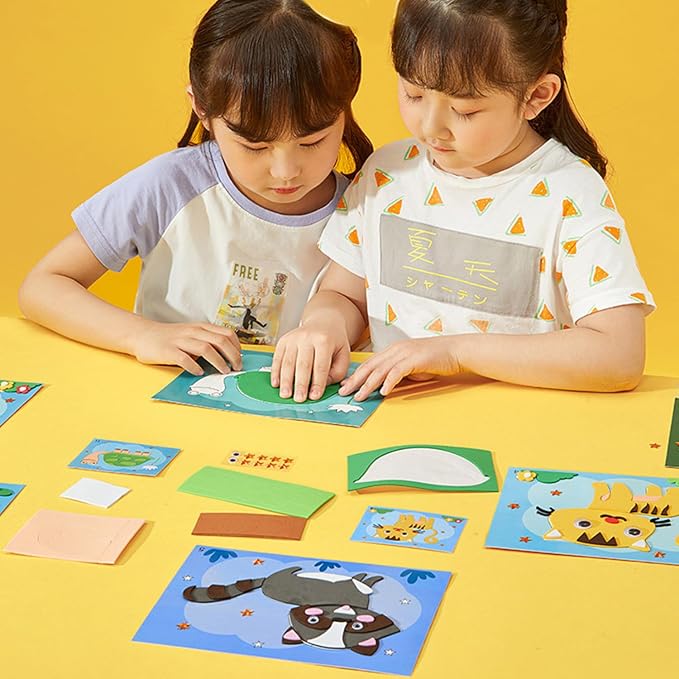 3D EVA Foam Stickers for Toddlers 12PCS Sticky Foam DIY Craft Preschool Art