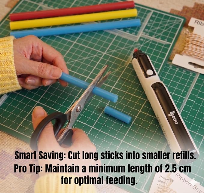 Cordless Glue Pen, Mini Hot Glue Gun, 6s Preheat, Automatic Glue Stick Feeding