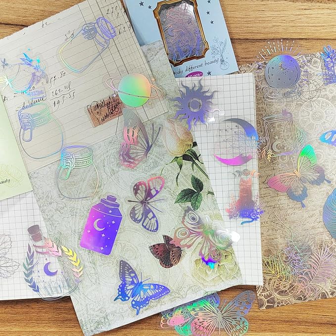 Yoksas Holographic Glitter Stickers