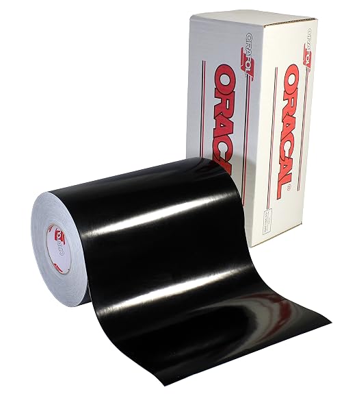 ORACAL 651 Permanent Adhesive Black Gloss Vinyl