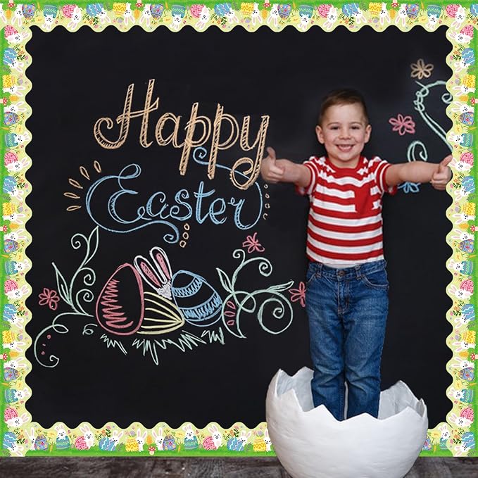 69 Feet Easter Bunny Egg Bulletin Board Borders