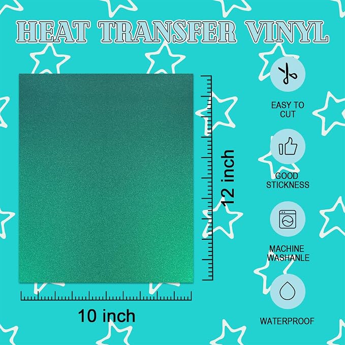 Chameleon HTV Heat Transfer Vinyl Bundle 14 Packs 12"x10" Iron On Vinyl