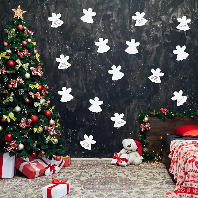 Qilery 100 Pcs Large Angel Cutouts