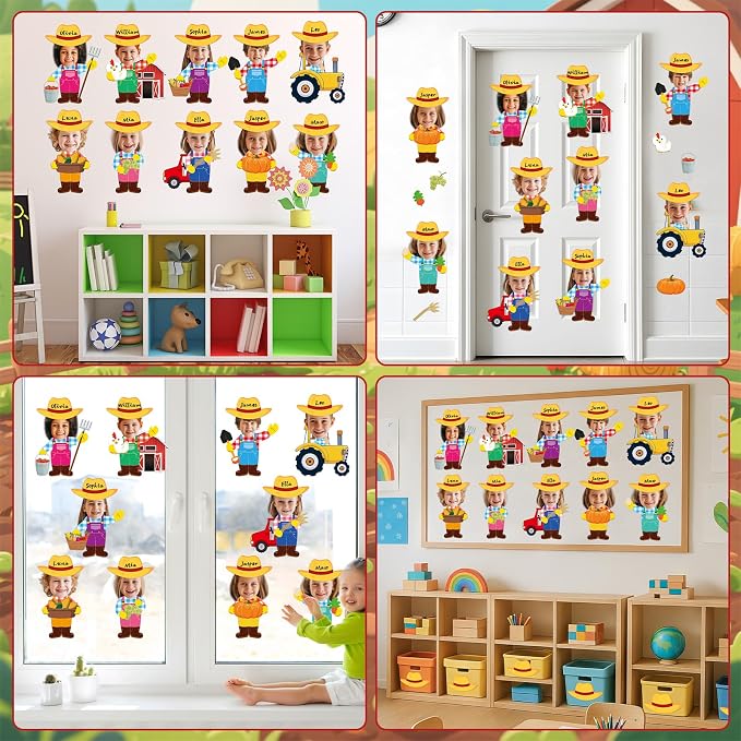 60pcs Farm Theme Cutouts Farmer