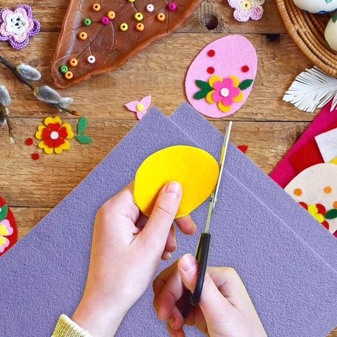 Jtnohx Color Felt, Soft Felt Sheets, 1.4mm Thick 8"x12" Handicraft Felt Fabrics
