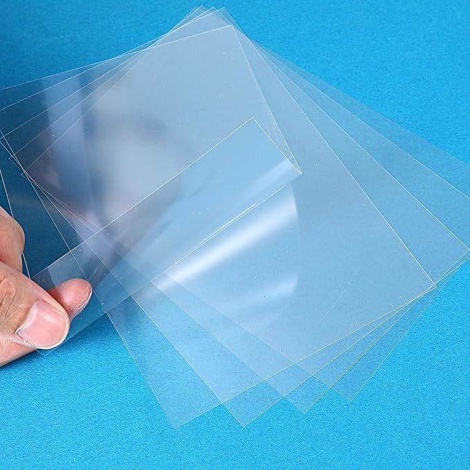 50Pcs Heat Resistant Clear Acetate Sheets, 4.3x6.3 Inch Acetate Sheets