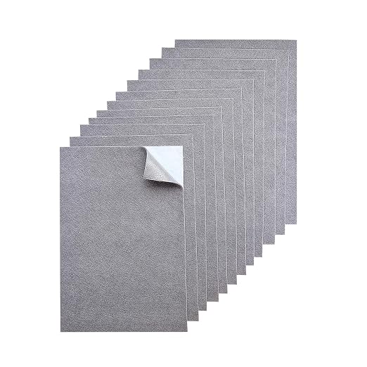 Jtnohx Self Adhesive Felt Sheets, 12 Pieces Felt Fabric