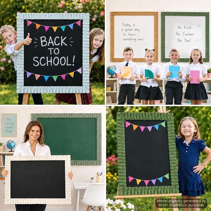 6 Rolls 40 Ft Ruffled Bulletin Board Borders Back to School Classroom Decor