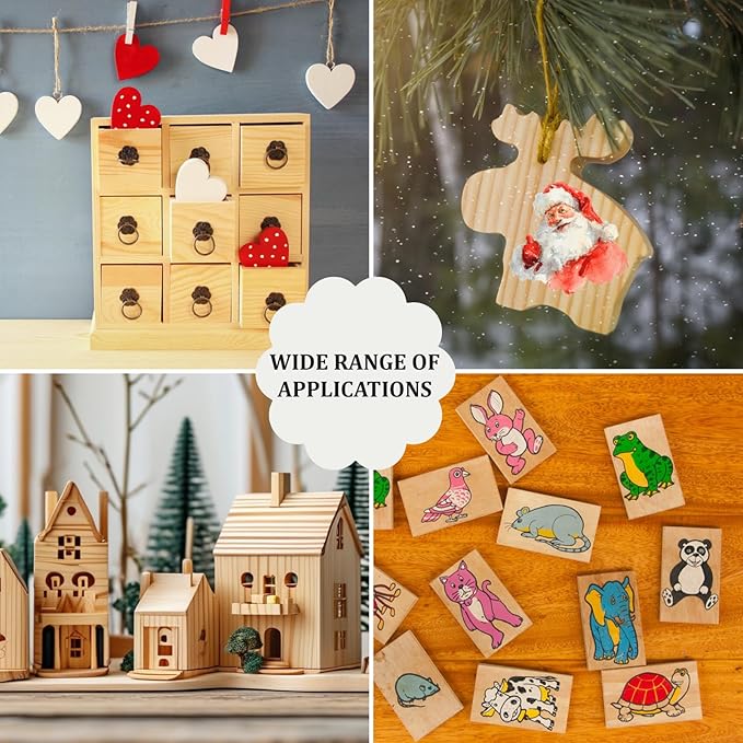 5″ X 5″ Wood Squares Wooden Blocks