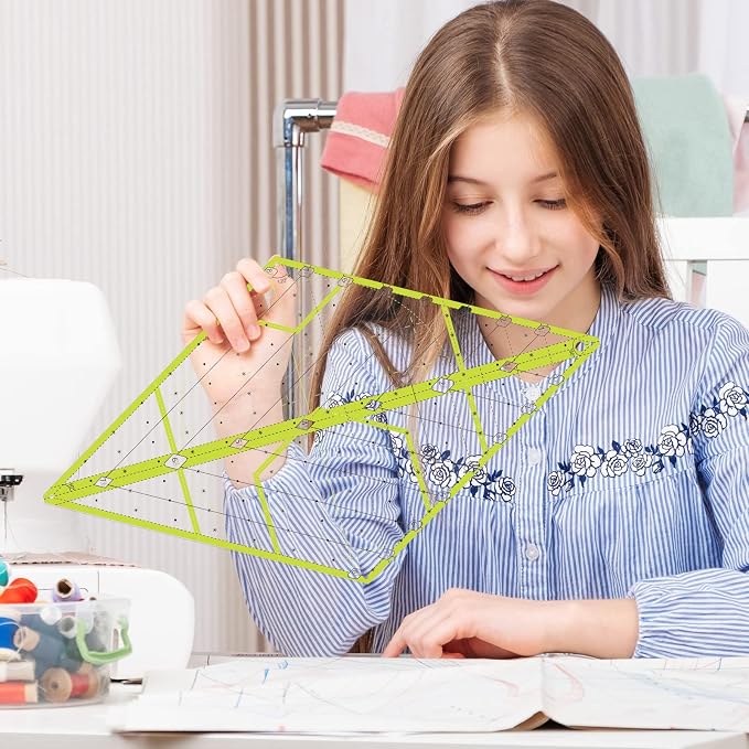 Kanayu 60 Degree Diamond Ruler Acrylic Patch Templates 60 Degree Triangle Ruler