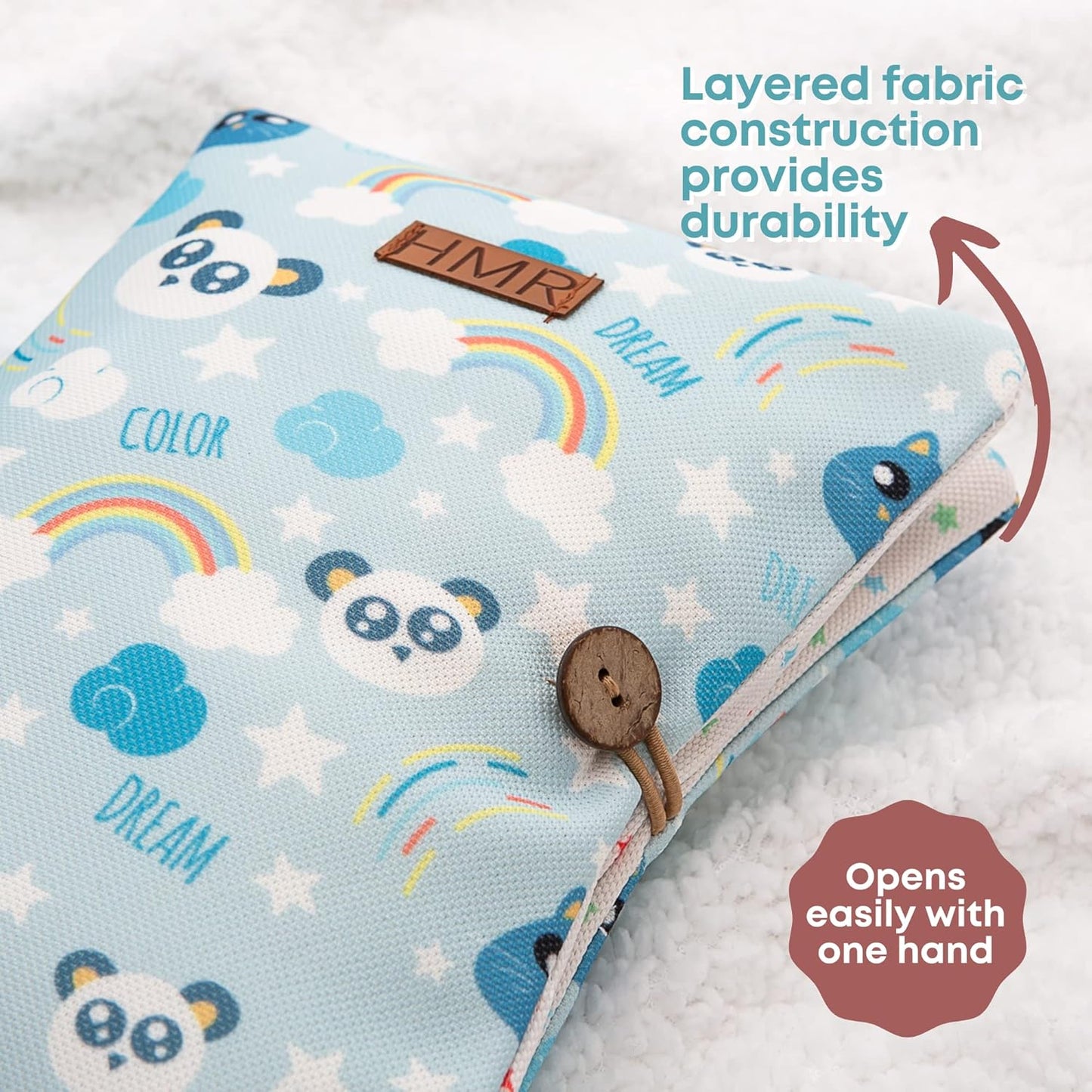 HAMUR Baby Diaper Bag Organizer – Travel-Friendly, Compact & Foldable | Stroller Pouch for Newborn Essentials – Must-Have for Boys & Girls (Dream)