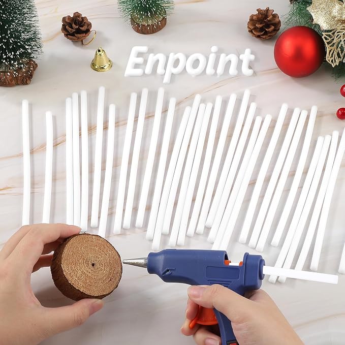 72 Pack White Hot Glue Sticks, Home General Repair, Holiday Gift Crafts