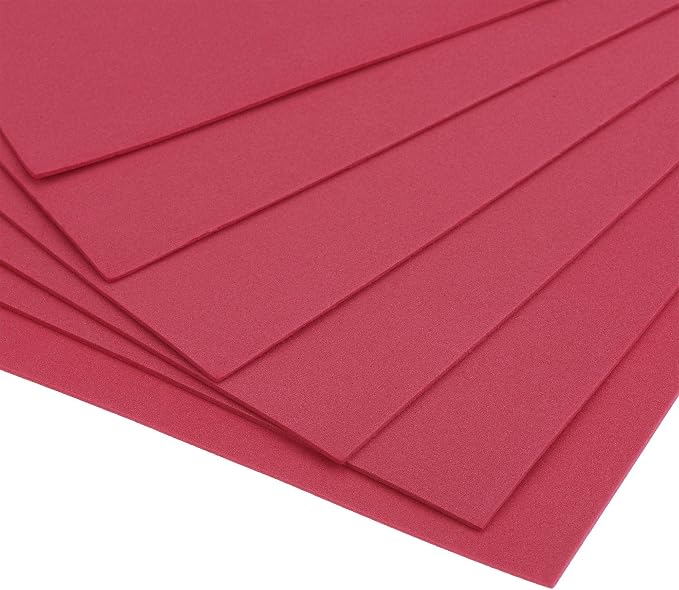 uxcell Dark Red EVA Foam Sheets 11 x 8 inch 1.7mm Thickness