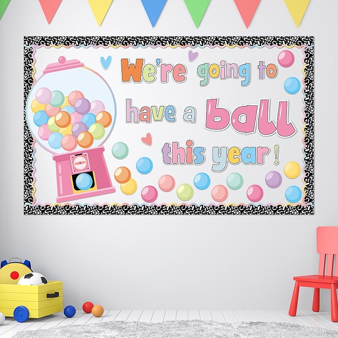 Gumball Machine Bulletin Board for Classroom Decorations Composition Notebook