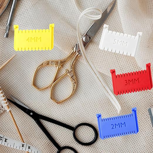 Hand Quilting Gauge Sewing Templates, Edge Ruler, 2mm/3mm/4mm/5mm