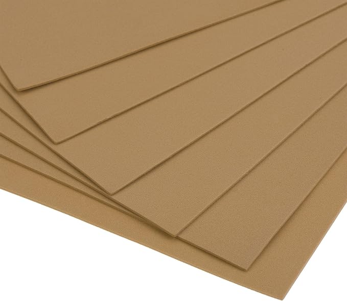 uxcell Light Brown EVA Foam Sheets 11 x 8 inch 1.7mm Thickness