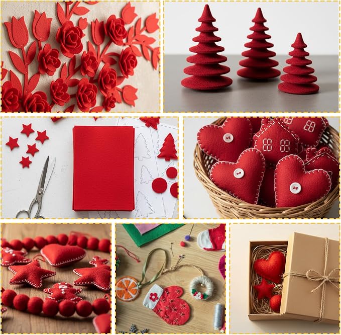 60PCS Felt Sheets Fabric