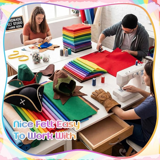 Hillsuren 40 Rolls 18 x 36 Inches Felt Sheet