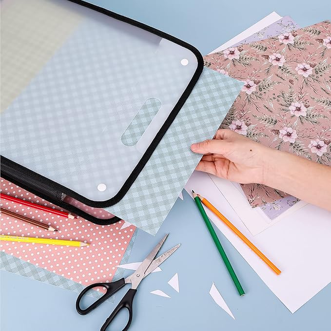 Caydo Scrapbook Paper Organizer, 3 Pack Expanding Paper Folio