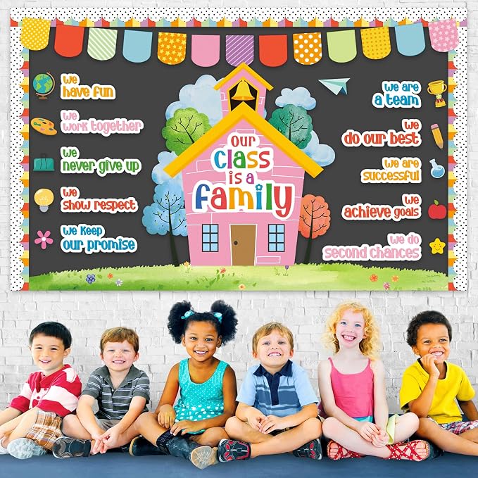Motivational Bulletin Board Classroom Decorations Our Class is A Family