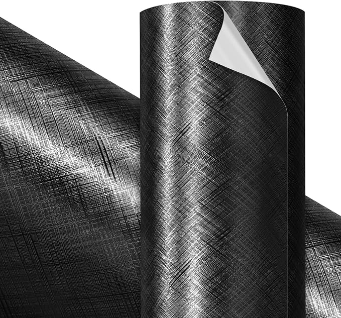 VViViD Premium Black Plaid Etched Brushed Craft Vinyl Roll 1ft x 5ft –