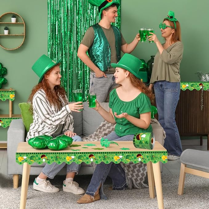 69 Feet St Patricks Day Bulletin Board Borders Lucky Shamrock Clover Rainbow