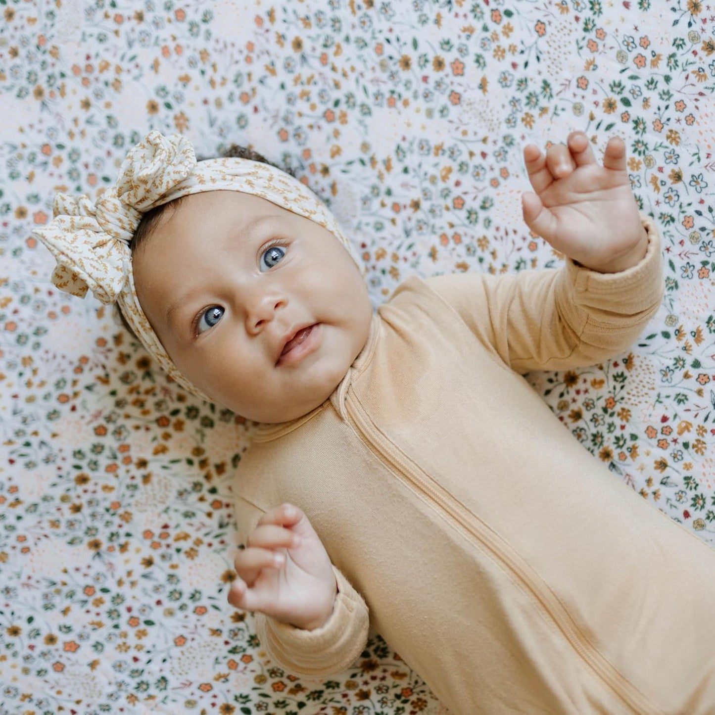 Little Unicorn Premium Changing Pad Cover | Extra Soft & Breathable Muslin Fabric (Pressed Petals)
