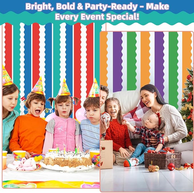 6 Rolls 196.8 Ft Bulletin Board Borders