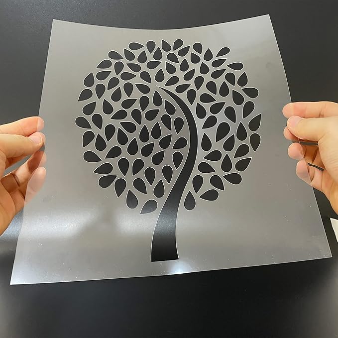16PCS 6 Mil Blank Mylar Stencil Sheets, 12 X 12 Inch Clear Plastic Sheets