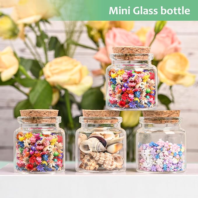 4PCS 50ml Small Empty Glass Bottle