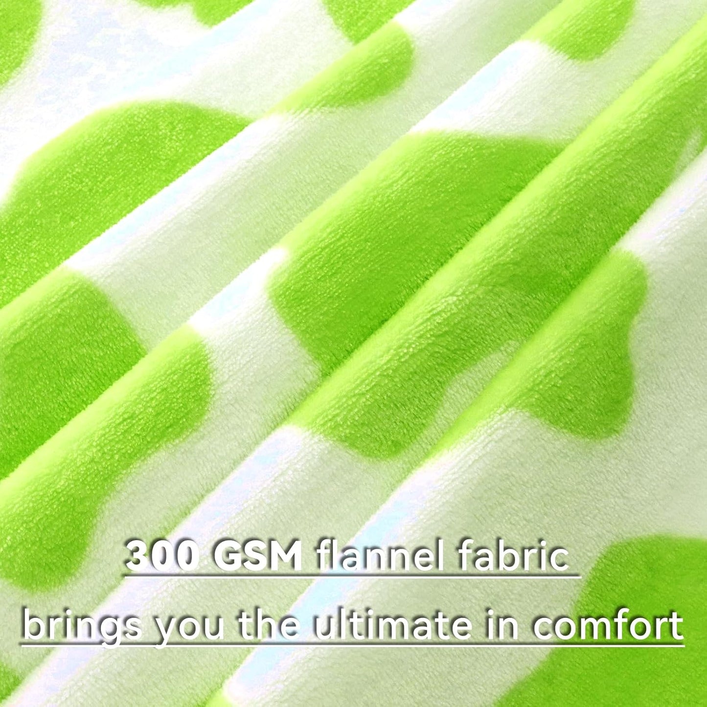 Lime Green Throw Blanket - Cozy Lightweight Fuzzy Fleece Throw for Couch, Bed, Sofa, Home Decor, Travel, Camping | Christmas Birthday Gifts for Girls, Women, Teens 50"x60"
