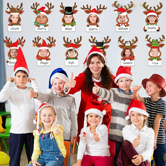 48 Set Christmas DIY Elk Cutouts