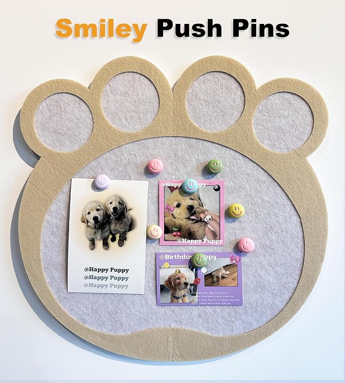 Smiley Face Decorative Push Pins, Cute Bulletin Board Push Pins, Thumbtacks