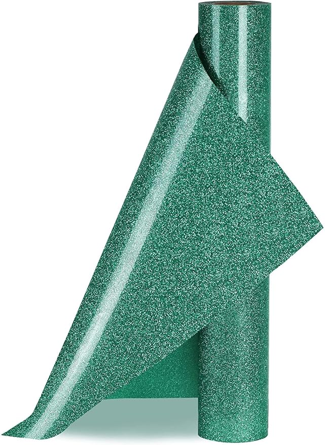 HTVVETUR Glitter HTV Vinyl Rolls Heat Transfer Vinyl