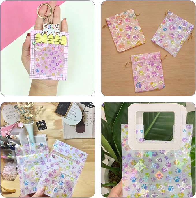 Printed TPU Jelly Faux Leather, 11.8 x 47.2 Inch Transparent Clear Jelly Vinyl