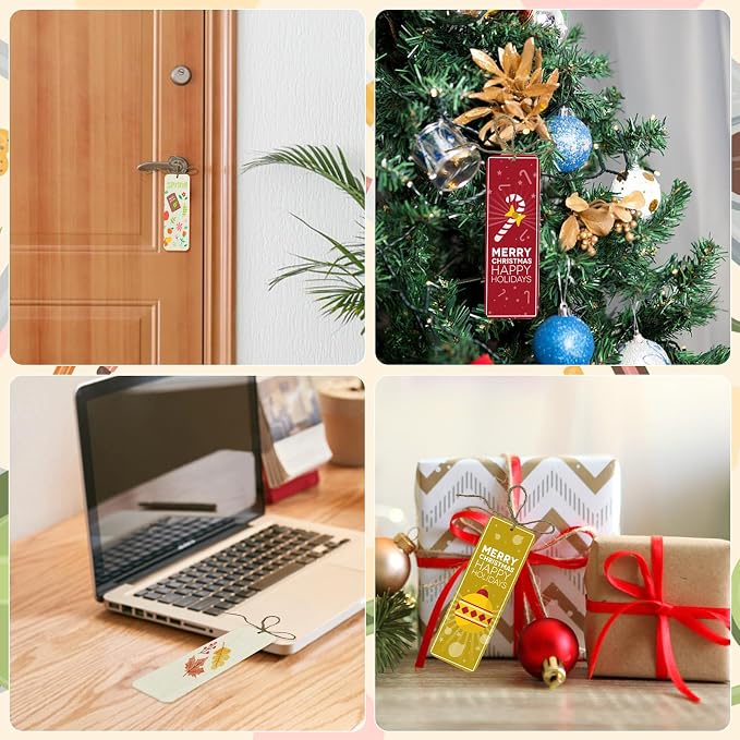 50 Sets 6 x 2 Inch Large Size Wooden Bookmarks