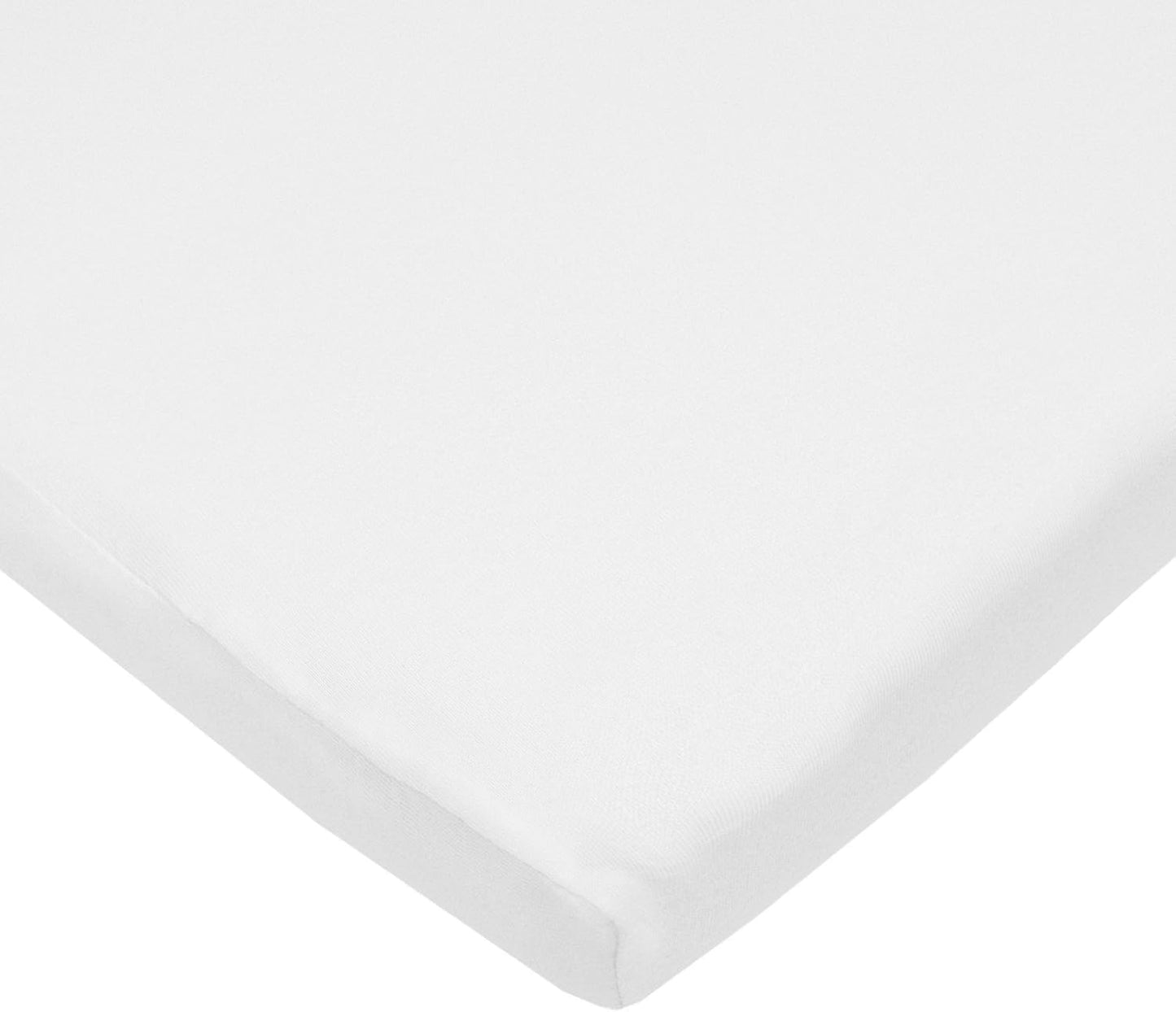 American Baby Company 100% Natural Cotton Fitted Cradle/Bassinet Sheet 36" x 18" - Soft, Breathable & Hypoallergenic Bed Sheet, White, Neutral for Boys & Girls