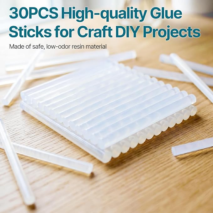 Cordless Hot Glue Gun, 30s Fast Preheating