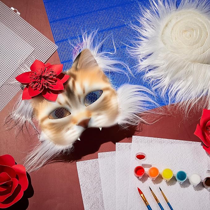 Seenelling DIY Therian Mask Kit Blank Cat Mask