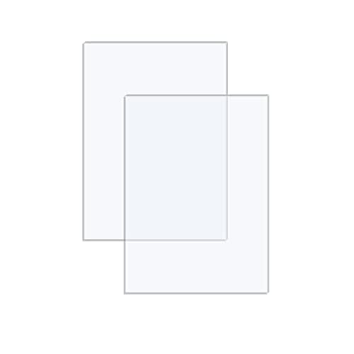 2 Pack 8x10 1/8" Clear Plexiglass Sheets
