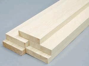 Balsa Wood 3/4 X 4 X 36in