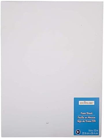 20 Pack: 9”; x 12”; White Thick Foam Sheet by Creatology™