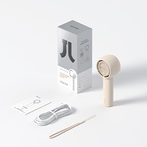JISULIFE Mini Portable Fan-Bladeless Safe Design, Powerful Turbo Handheld Fan with 5 Speeds, 16Hrs Max Cooling Time，USB Rechargeable, Small Pocket for Travel/Lash, Gifts For Girls/Women